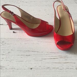 Red Nine West shoes